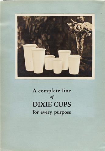 (DIXIE CUPS) A promotional volume with 10 photographs titled Opportunities in Thirst.